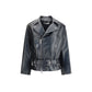 Black Leather Biker Jacket