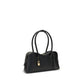 Black Polyester Shoulder Bag