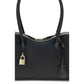 Black Polyester Shoulder Bag