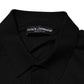 Black Silk Button Up Lightweight Sweater