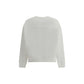 White Cotton Sweatshirt