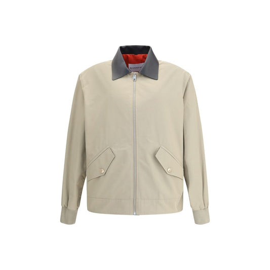 Beige Cotton Jackets And Coat