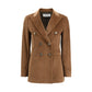 Brown Cotton Blazer