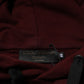 Burgundy Cotton Plaid Lined Men Hoodie Sweater