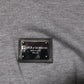 Gray Cotton Tattered Logo Patch Men T-shirt