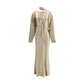 Gold Viscose Casual Dress
