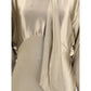 Gold Viscose Casual Dress