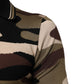 Camouflage Brown Silk Military Polo T-shirt