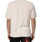 Ivory Cotton Terry Logo Pocket Polo T-shirt