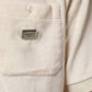 Ivory Cotton Terry Logo Pocket Polo T-shirt