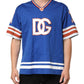 Blue Cotton DG Logo Mesh Jersey T-shirt