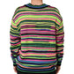 Multicolor DG Logo V-Neck Knit Pullover Sweater