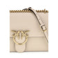 Beige Calf Leather Bos Taurus Shoulder Bag