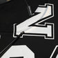 Black Cotton Letter Print Short Sleeve T-shirt