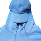 Blue Cotton Hooded Men Sportswear One Size Vest