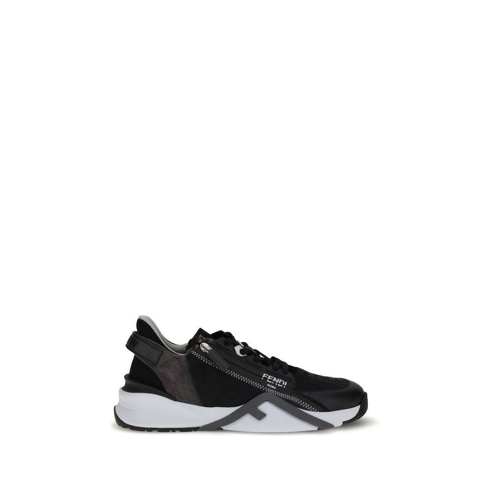 Gray Calf Leather Bos Taurus Athletic Sneakers