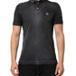 Gray Cotton Crown Collared Men Polo T-shirt
