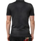 Gray Cotton Crown Collared Men Polo T-shirt