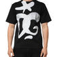 Black Cotton DG Logo Graffiti Short Sleeve T-shirt