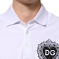 White Cotton DG Heart Logo Embroider T-shirt