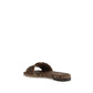 Brown Viscose Flat Sandals