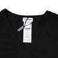Black Cotton Slim Fit Men V-Neck Shirt T-shirt
