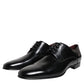 Men Dress Black Calfskin Leather Derby Shoes