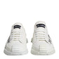 White Logo Graffiti Low Top Sneakers Shoes