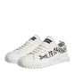 White Logo Graffiti Low Top Sneakers Shoes