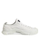 White Logo Graffiti Low Top Sneakers Shoes