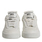 White Miami Leather Low Top Sneakers Shoes