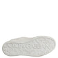White Miami Leather Low Top Sneakers Shoes