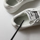 White Miami Leather Low Top Sneakers Shoes