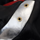 Black Leather Hooded Blouson Jacket