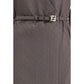 Brown Silk Casual Dress