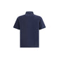 Blue Cotton Polo Shirt