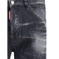 Black Cotton Slim Fit Jeans