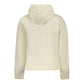 White Cotton Women Hoodie