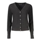 Black Viscose Women Cardigan