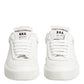 White Miami Leather Low Top Sneakers Shoes