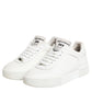 White Miami Leather Low Top Sneakers Shoes