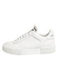 White Miami Leather Low Top Sneakers Shoes
