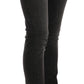 Black Washed Low Waist Slim Fit Skinny Denim Pants Jeans
