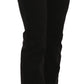 Black Low Waist Slim Leg Skinny Denim Casual Pants Jeans