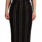 Black Cady Sleeveless Lace Up Bodycon Dress