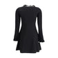 Black Viscose Casual Dress