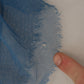 Blue Mesh Trim Ruched Tulle Sheath Dress