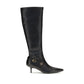 Black Goatskin Ankle Boots