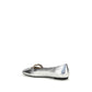 Silver Calf Leather Bos Taurus Ballet Flats