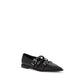 Black Calf Leather Bos Taurus Ballet Flats